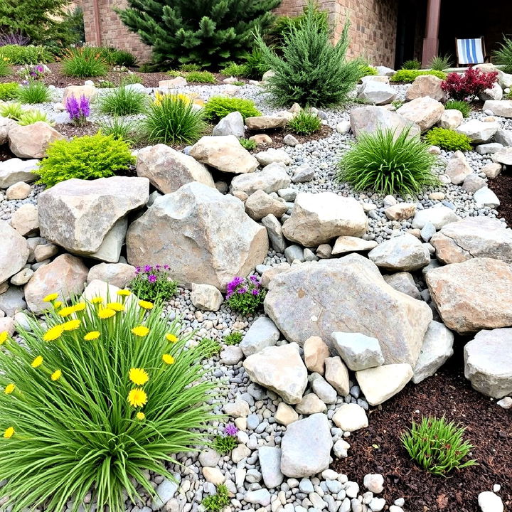 rustic rock gardens landscape design