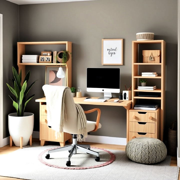 scandinavian inspired office