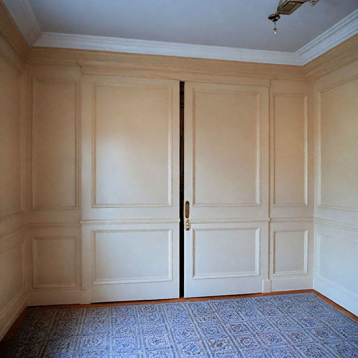 secret door in wainscoting for a cohesive look