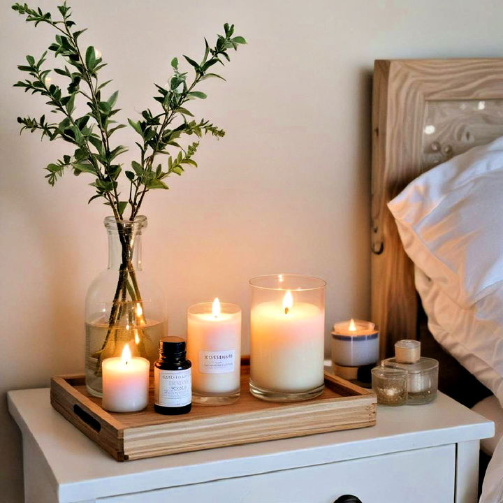 serene and stylish aromatherapy candles decor