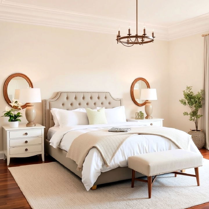 serene white and soft beige color scheme