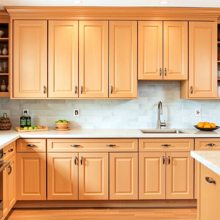 shaker style maple kitchen cabinets