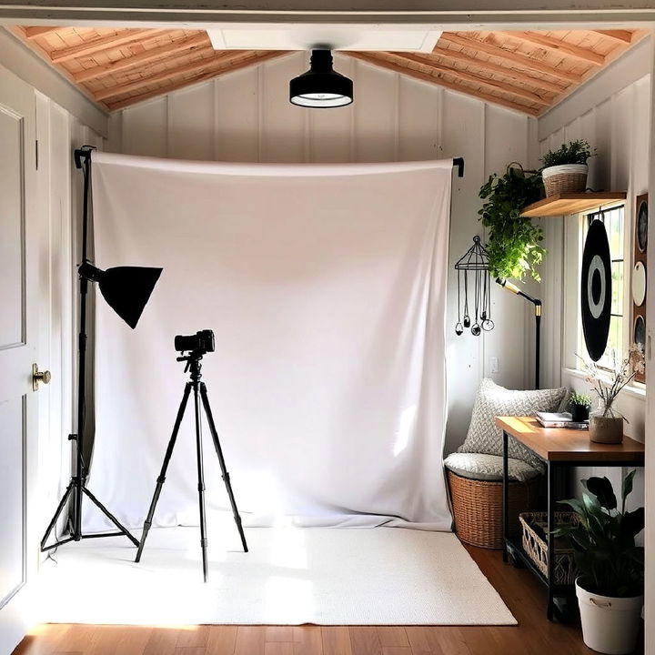 she shed interior photography studio