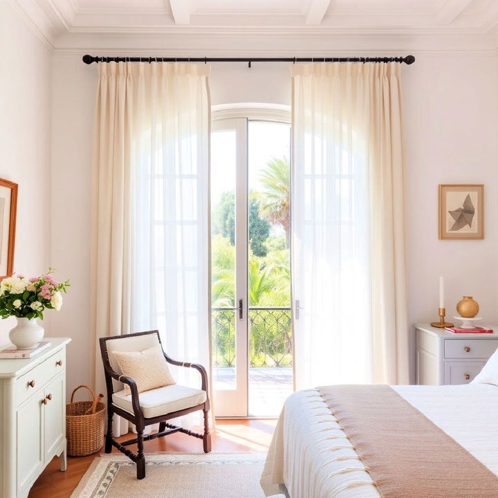 sheer curtains to maximize natural light