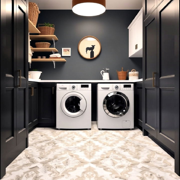 sheet vinyl laundry room floor