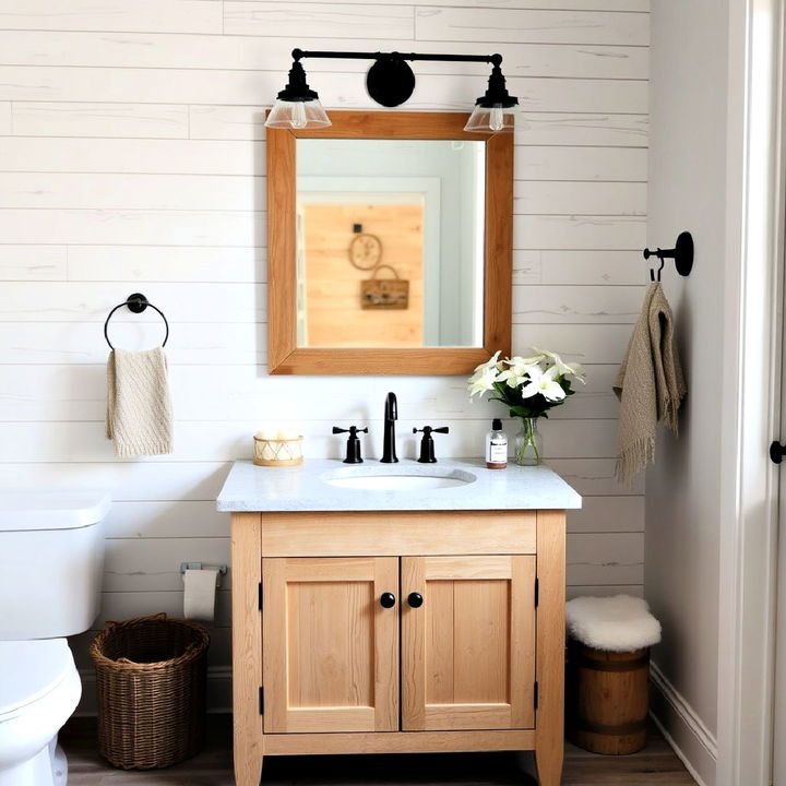 shiplap vanity backdrop