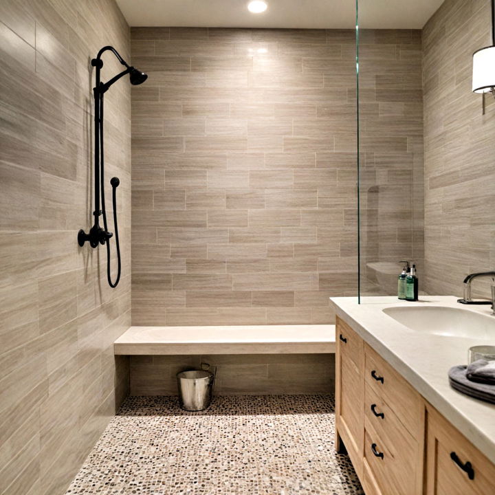 shower area bench seating