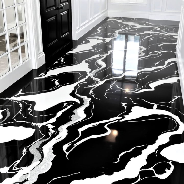 simplicity monochrome epoxy floor