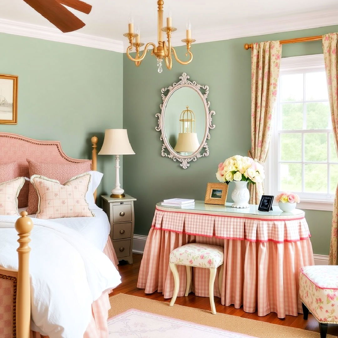 skirted tables for a traditional feminine touch