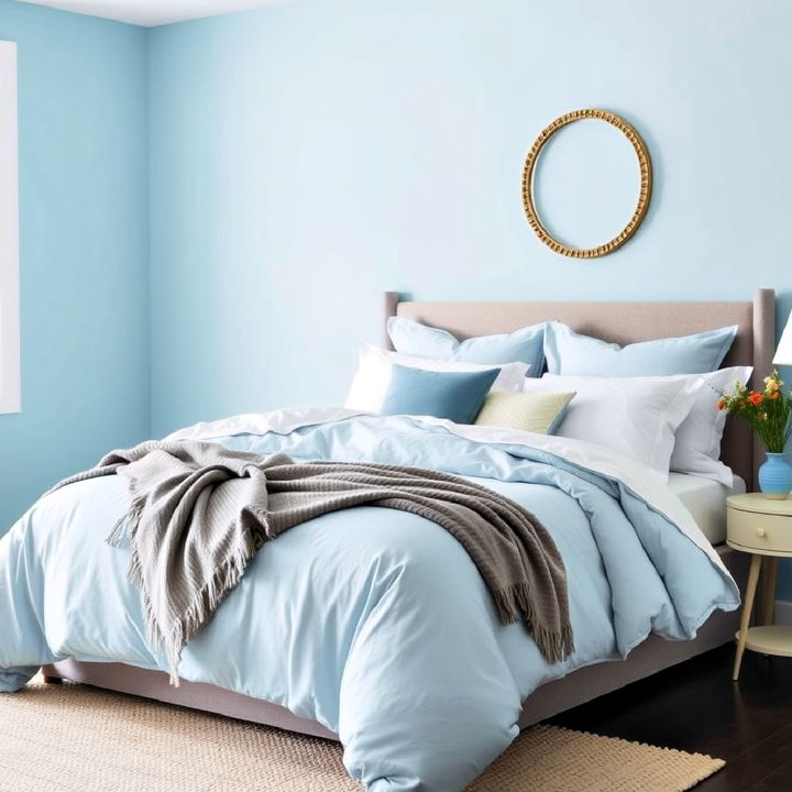 sky blue bedding