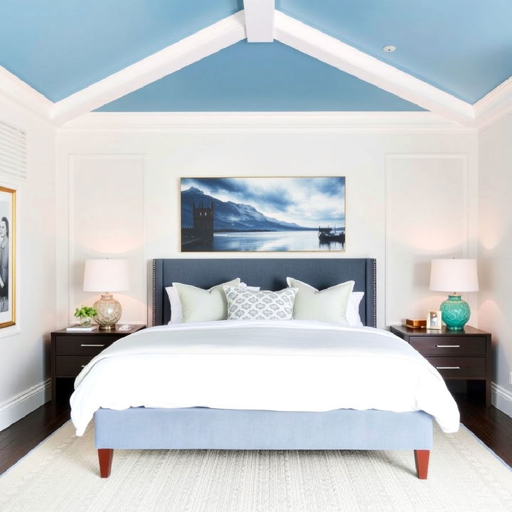 sky blue bedroom ceiling