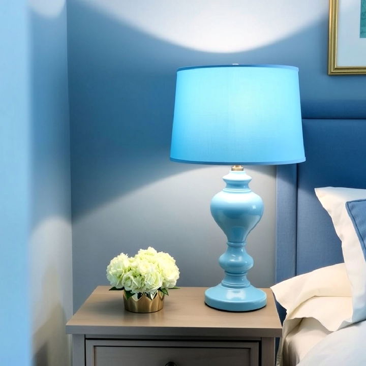 sky blue lamps for nightstand