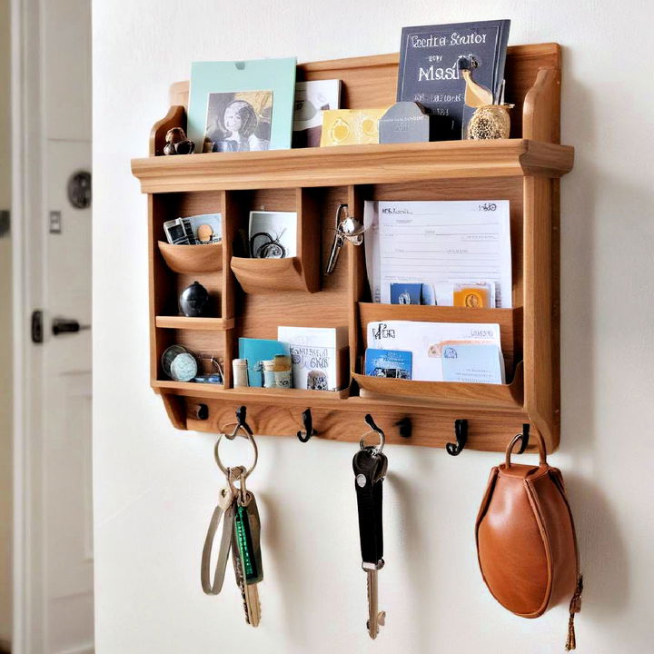 sleek and chic wall mounted organizer