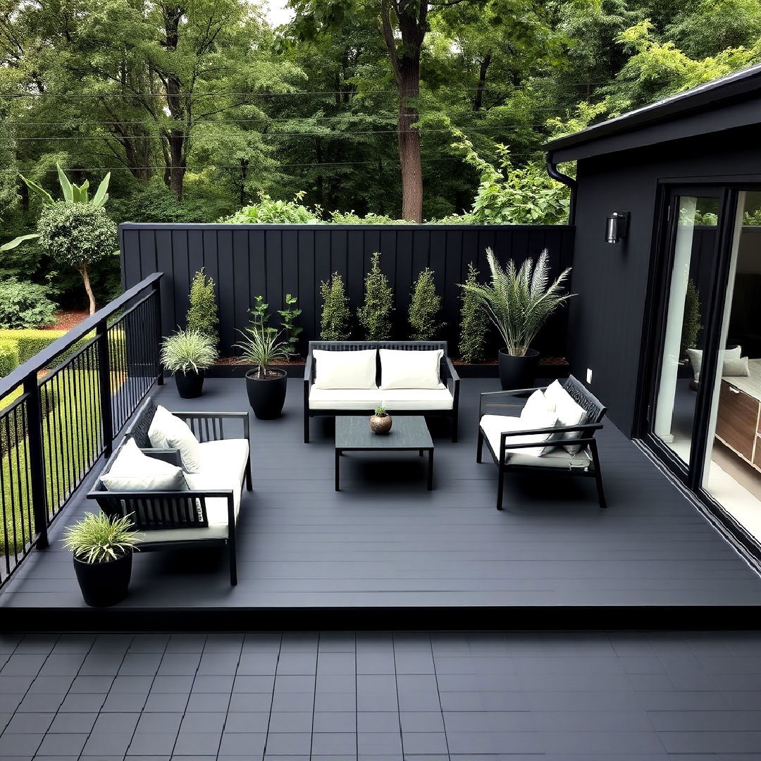 20 Black Deck Ideas for A Stylish Outdoor Space