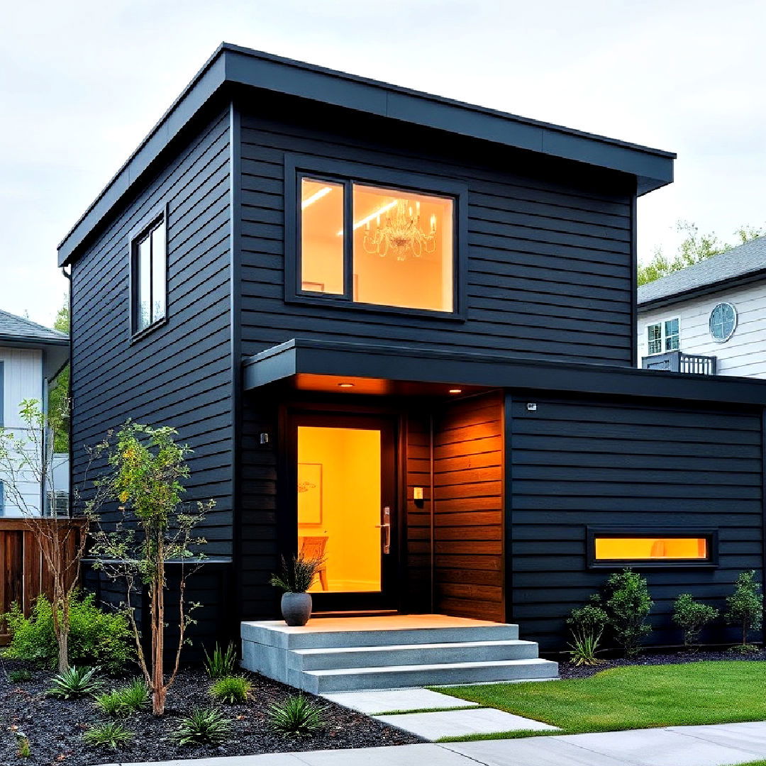 30 Black House Siding Ideas for A Modern Home Exterior