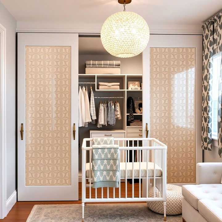 sliding closet doors for nursery