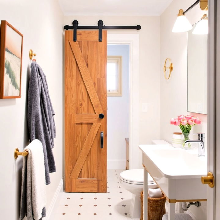 sliding doors to maximize bathroom space