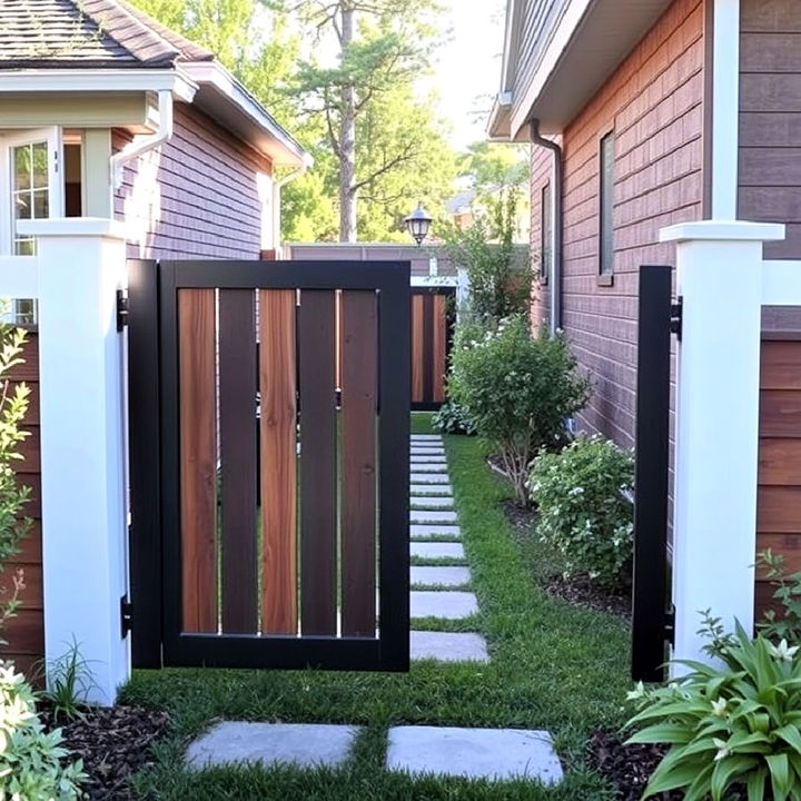 sliding garden gate design