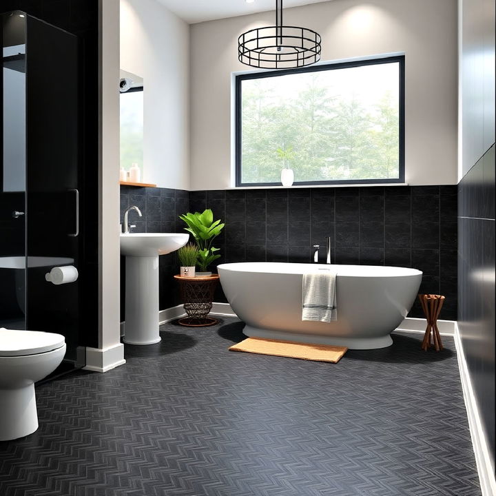 slip resistant rubber bathroom flooring