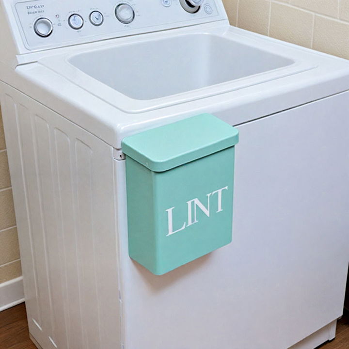 small and simple magnetic lint bin