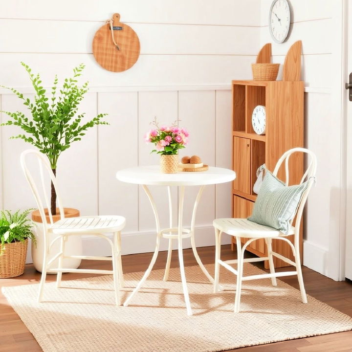 small bistro style dining set