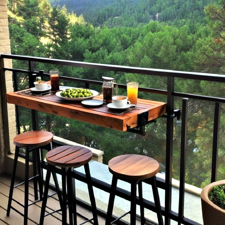 small breakfast bar with a view