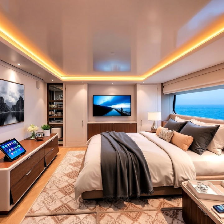 smart bedroom technology for a luxury feel