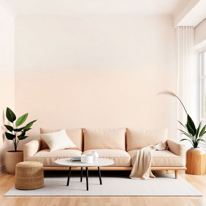 soft color gradients organic modern interior