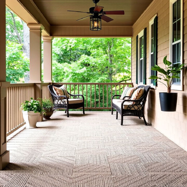 soft outdoor carpet for covered porches