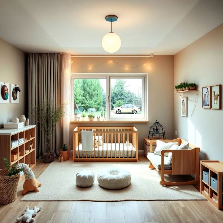 soothing soft natural lighting for montessori nursery