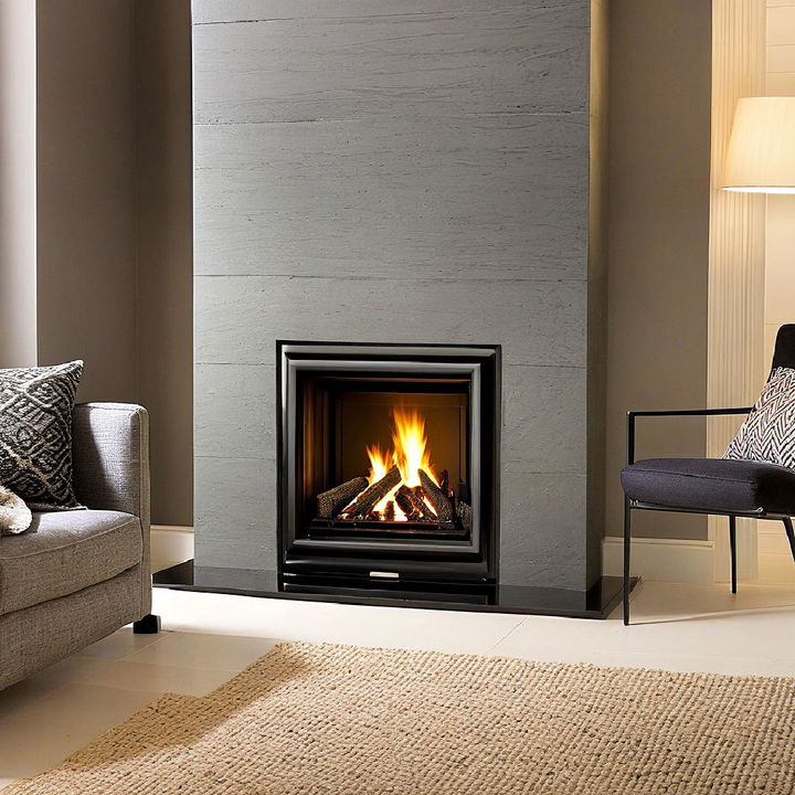 sophisticated inset log burner