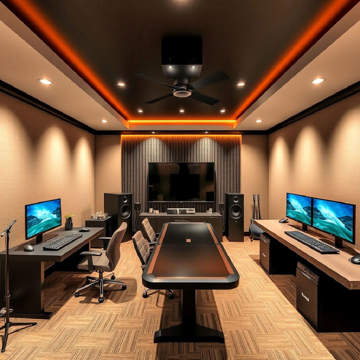 soundproof music and game room