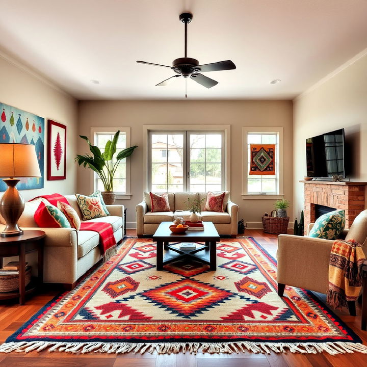 southwest inspired living room rug