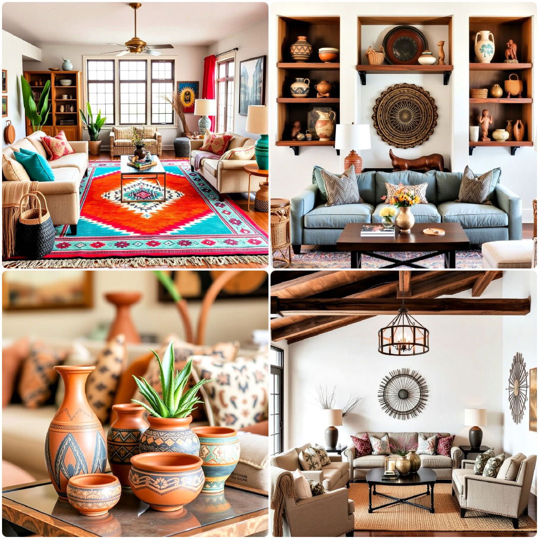 25 Southwestern Living Room Ideas for Rustic Charm
