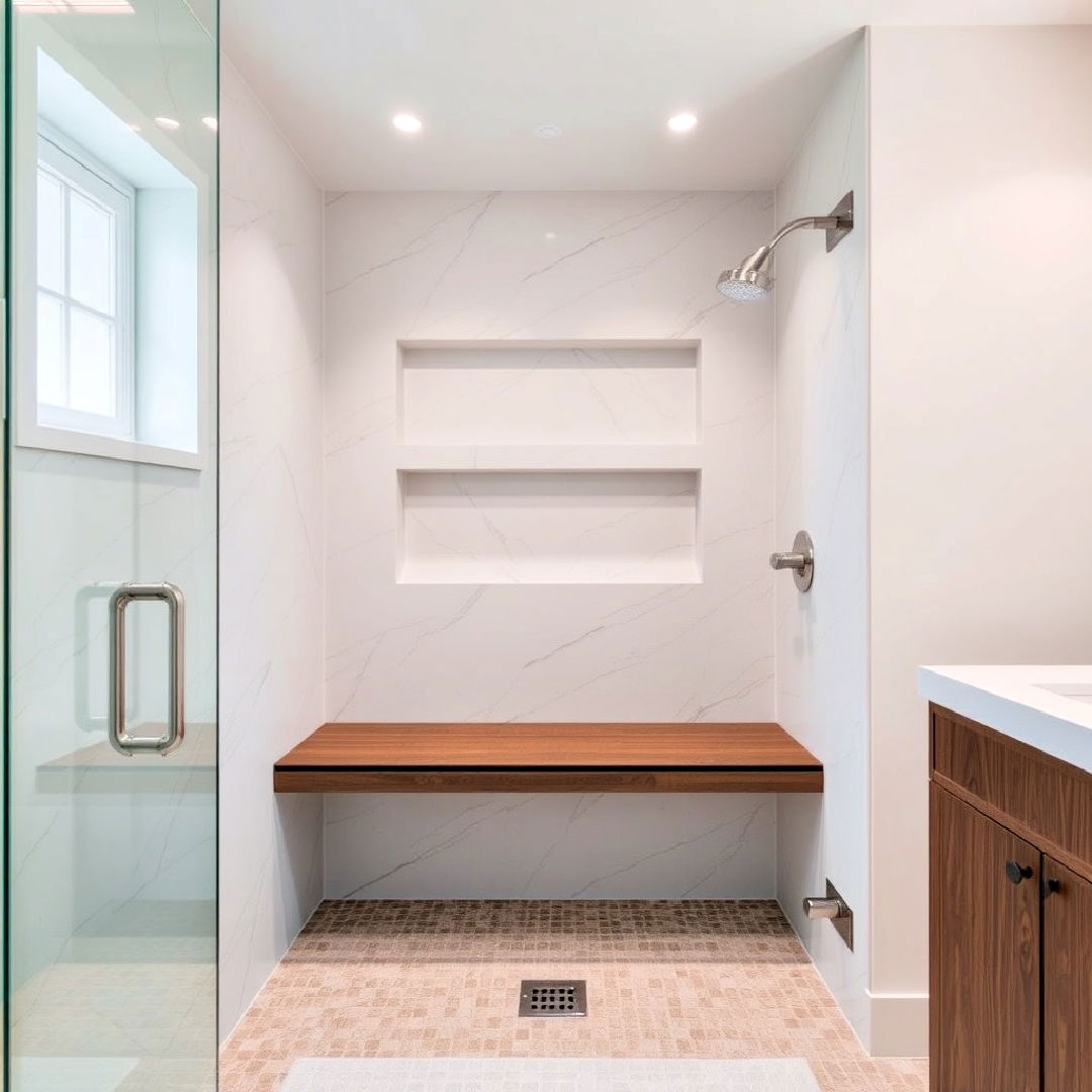 40 Walk in Showers With Benches To Inspire Your Remodel 40 Walk in Showers With Benches To Inspire Your Remodel