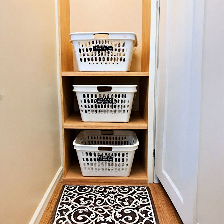 stackable basket to keep clothes sorted