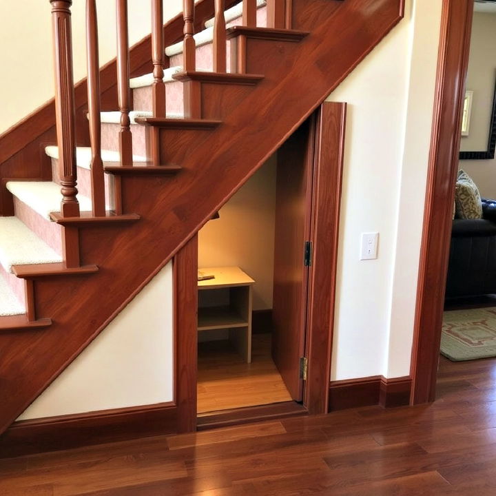 staircase hidden door for a secretive nook