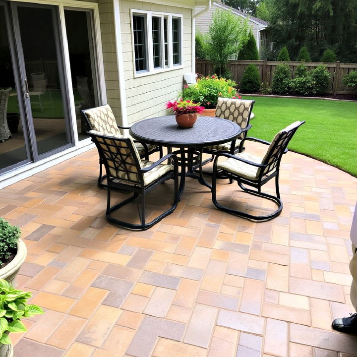 stamped concrete patio