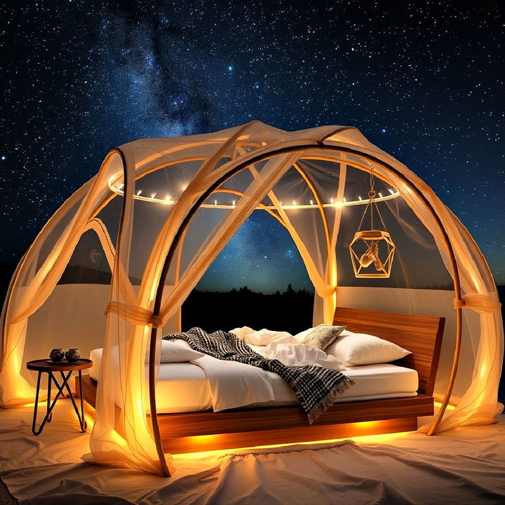 stargazing bed for magical sleeping experience