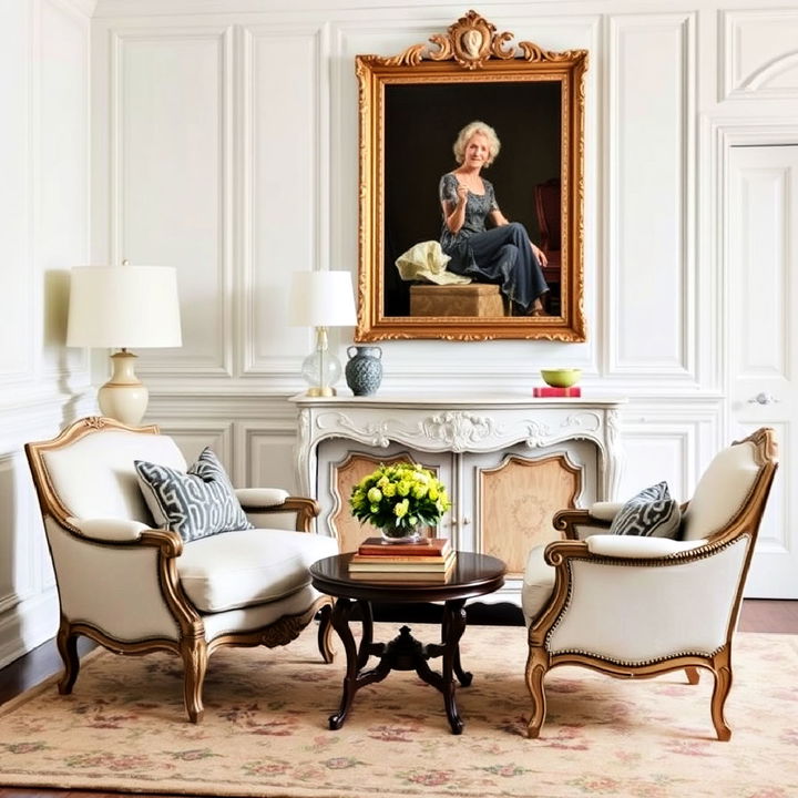 statement furniture french interior