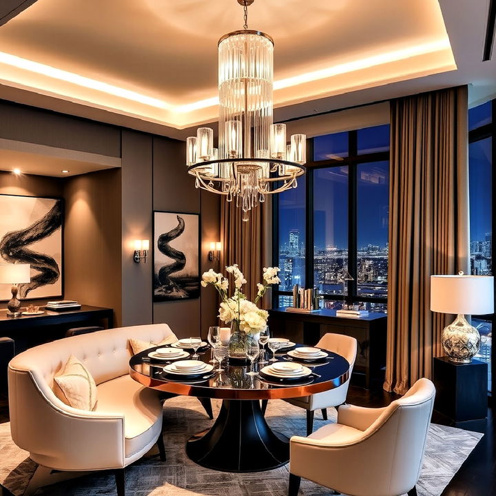 statement lighting fixtures for penthouse