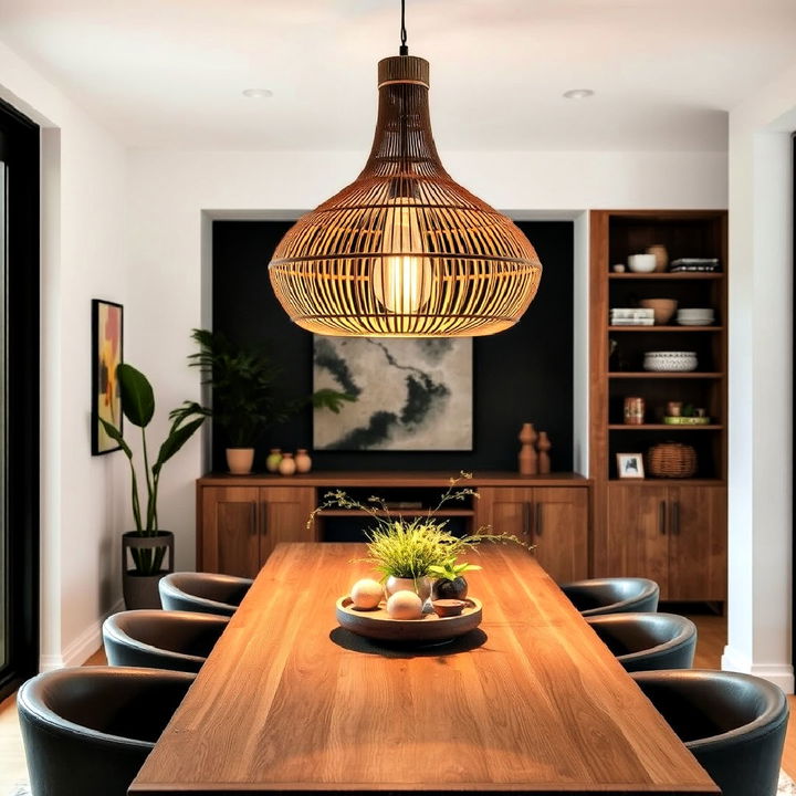 statement lighting organic modern interior