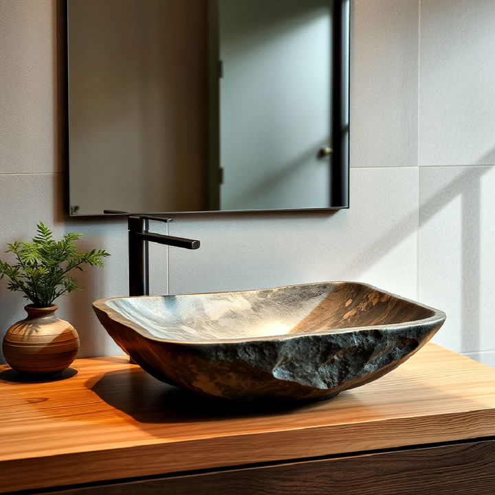 stone basin sink design