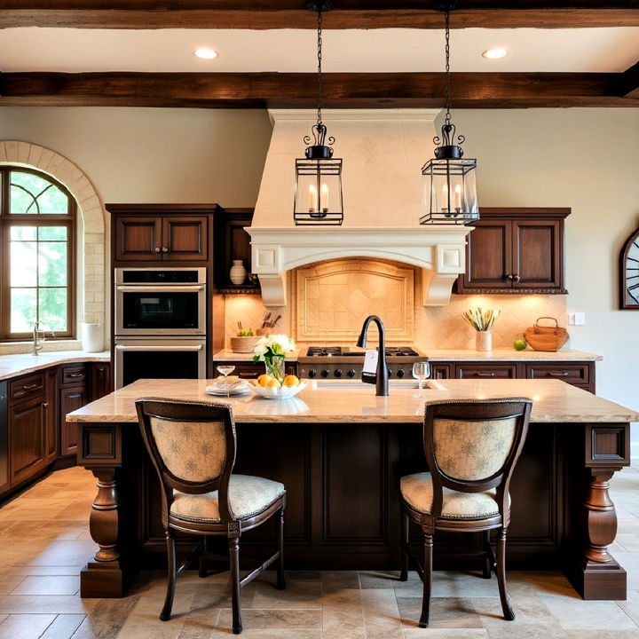 stone elements for tuscan kitchen