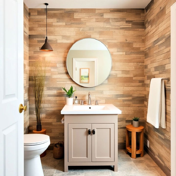 stone veneer bathroom wall paneling