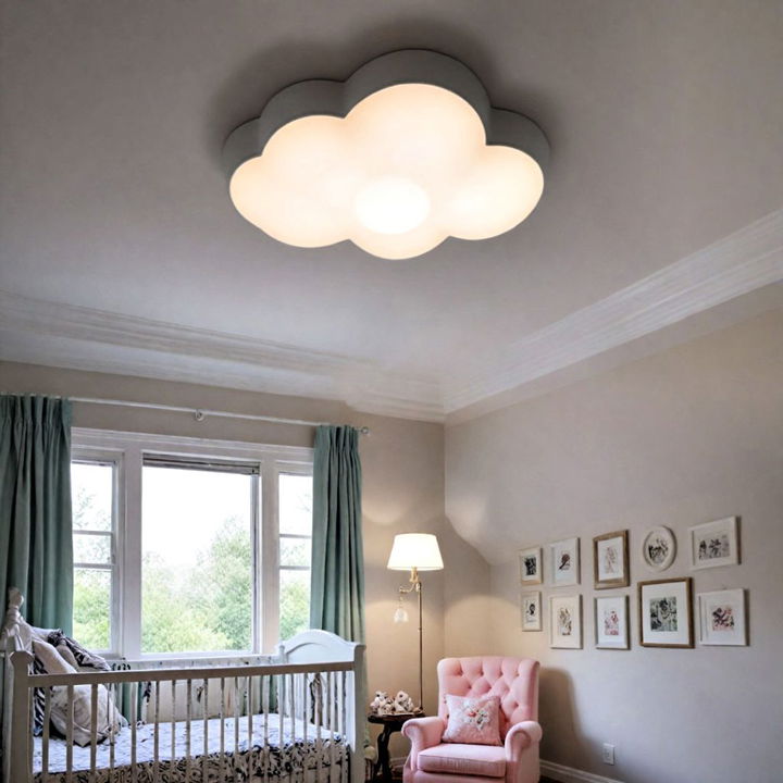 striking cloud shaped ceiling light fixture