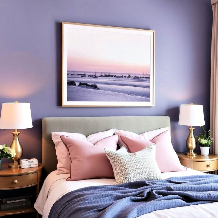 striking periwinkle wall art