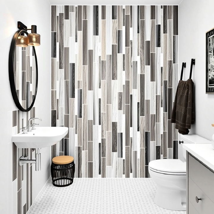 striking vertical tiles for bathroom