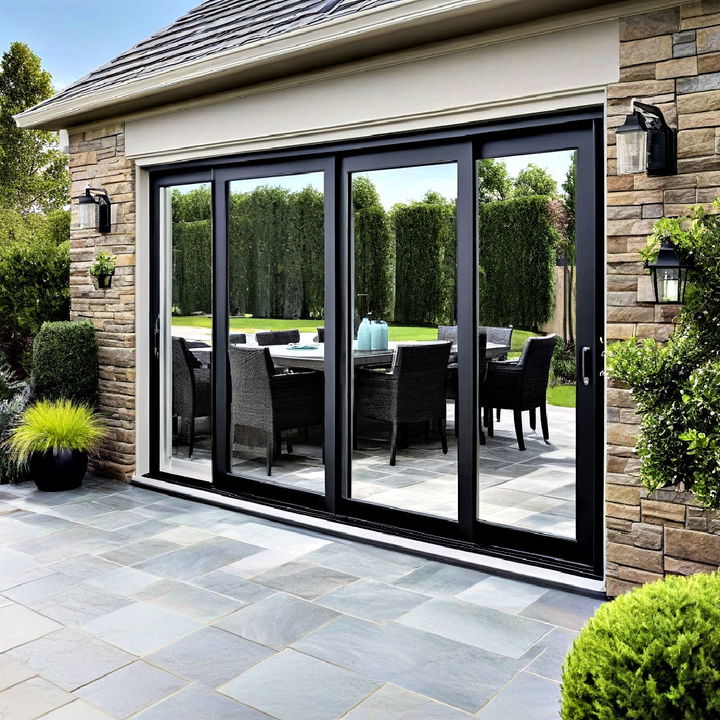 stunning sliding double patio door