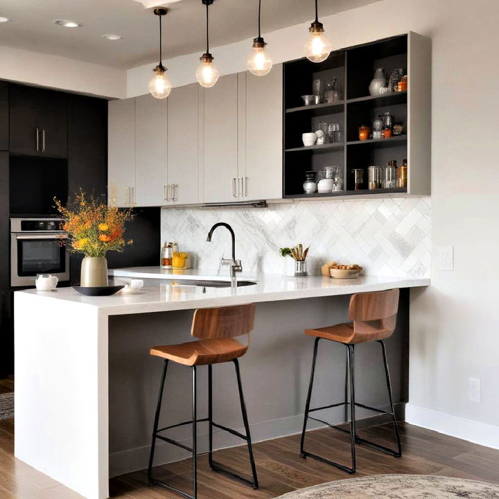 stylish breakfast bar for quick meals